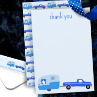 Schattigee Blauwe Vrachtwagen & Aanhangwagen BABY