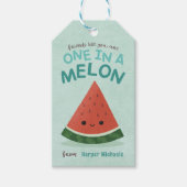 Schattigee Blauwe Watermeloen School Classroom Val Cadeaulabel (Voorkant)