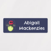 Schattigee bliksembug Firefly cartoon gepersonalis Labels (Design 1)