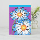 Schattigee bloemen Kaart (Staand voorkant)