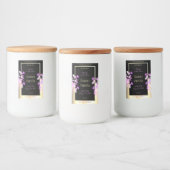 Schattigee Bloemen Product Verpakkingsetiketten Zw Voedselcontainer Etiket (Flessen)