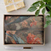 Schattigee bloemen vogelliefhebbers Tissue Paper Tissuepapier (Geschenk)