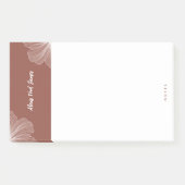 Schattigee bloemenbaksteenroest post-it® notes (Voorkant)