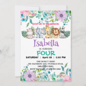 Schattigee Bloemendierentuin oerwoud Dieren Verjaa Kaart (Voorkant)