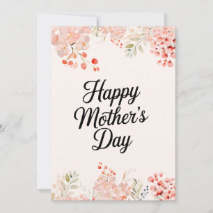 Schattigee bloemenmoeder Printable Happy Mothers D Kaart