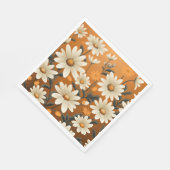 Schattigee bloemenpapieren servetten (Hoek)