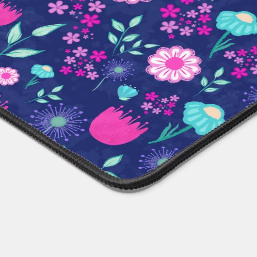 Schattigee bloemenpatroon achtergrond bureaumat (Hoek)