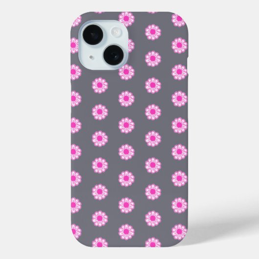 Schattigee bloemenpatroon achtergrond Case-Mate iPhone case (Achterkant)