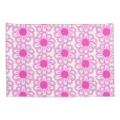 Schattigee bloemenpatroon achtergrond kussensloop (Achterkant-Rechts)