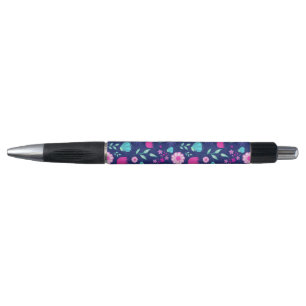 Schattigee bloemenpatroon achtergrond pen