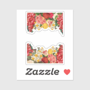 Schattigee bloementuin plakboek illustratie sticker