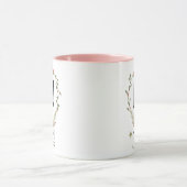 Schattigee bloemletter N Monogram Mok (Midden)