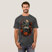 Schattigee bloemwolf t-shirt (Voorkant volledig)