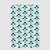 Schattigee Blue Baby Boy Penguin Golf Handdoek (Voorkant)