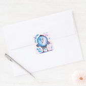 Schattigee Blue Bird Funny Sticker (Envelop)