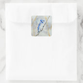 Schattigee Blue Bird waterverf sticker (Tas)