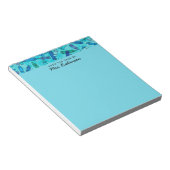 Schattigee Blue Crayons Teacher Van het Bureau van Notitieblok (Schuin)