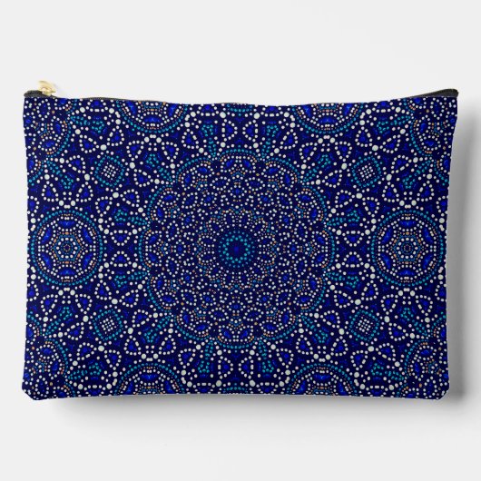 Schattigee Blue Dot Art Mandala Pattern Etui (Voorkant)
