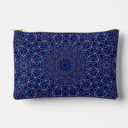 Schattigee Blue Dot Art Mandala Pattern Etui (Voorkant)