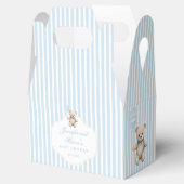Schattigee Blue Teddy Bear Baby Boy Shower Dank u Bedankdoosjes (Geopend)