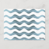 Schattigee Blue Wave Boy Bedankt Verjaardag Briefkaart (Achterkant)