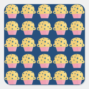 Schattigee Blueberry Muffin Design Stickers