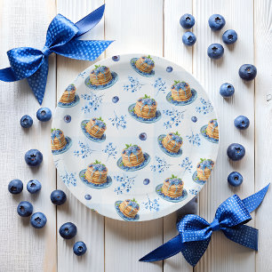 Schattigee Blueberry Pannenkoek Baby Brunch Baby s Papieren Bordje