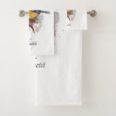 Schattigee Bluetit op een Branch, op maat Bad Handdoek (Insitu)