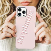Schattigee Blush Roze Minimalistische Aangepaste N Case-Mate iPhone Case