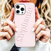 Schattigee Blush Roze Minimalistische Aangepaste N Case-Mate iPhone Case