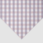 Schattigee Blush Roze & Paarse Gingham Pattern Bab Tissuepapier (Detail)