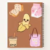 Schattigee Boba drink 💗🤎🥛🍪 Notitieboek (Achterkant)