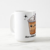 Schattigee Boba Tea Mok - Een Bobarific Dag (Voorkant links)