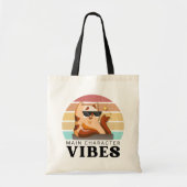 Schattigee boekliefhebber hoofdpersonage vibes tote bag (Voorkant)