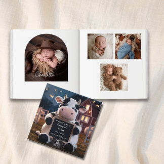 Schattigee Boerderij-Thema Baby fotoboek aandenken Gastenboek