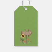 Schattigee boerderijdieren Verjaardag Cadeaulabel (Achterkant)