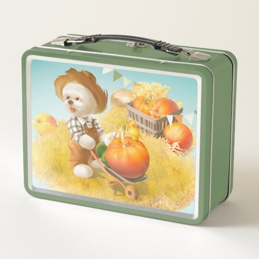 Schattigee Boerenhond met Pompoen (Achterkant)