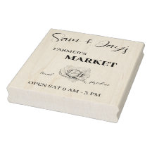 Schattigee Boerenmarkt Wood Art Stamp