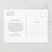 Schattigee Boho Beige Kerst Baby Angel Briefkaart (Achterkant)