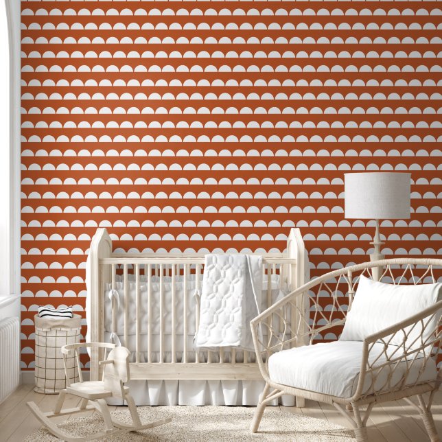 Schattigee Boho Half Moon Pattern Kinder kinderkam Behang (Kinderen)