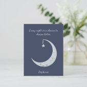 Schattigee Boho Kawaii Moon Briefkaart (Staand voorkant)