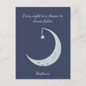 Schattigee Boho Kawaii Moon Briefkaart (Voorkant)