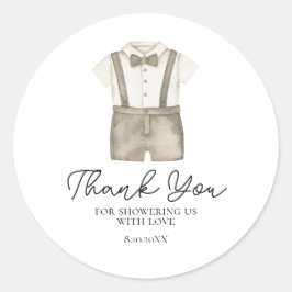 Schattigee Boho Kleding Jongen Baby shower Sticker