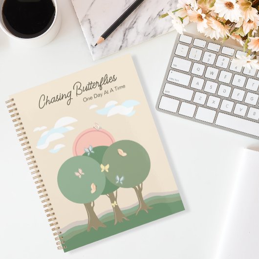 Schattigee Boho pastelvlinder Planner