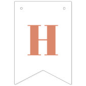 Schattigee Boho Regenboogperzik Verjaardag Vlaggetjes (Tweede vlag)