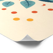 Schattigee Boho  Retro Celestial Sun Poster (Hoek)