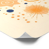 Schattigee Boho  Retro Celestial Sun Poster (Hoek)