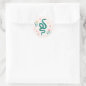 Schattigee Boho Snake & Wildflower Sticker (Tas)