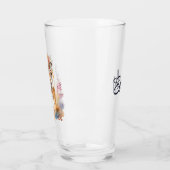 Schattigee boho waterverf hippie tijger ontwerp glas (Links)