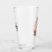 Schattigee boho waterverf hippie tijger ontwerp glas (Rechts)